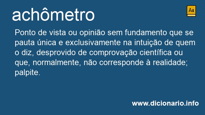 Significado de achmetro
