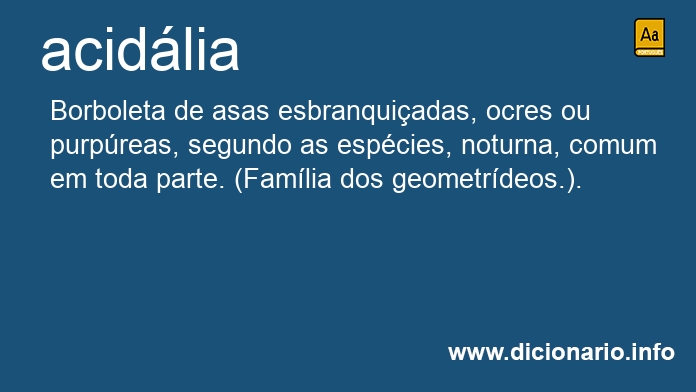 Significado de acidlia