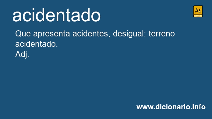 Significado de acidentado