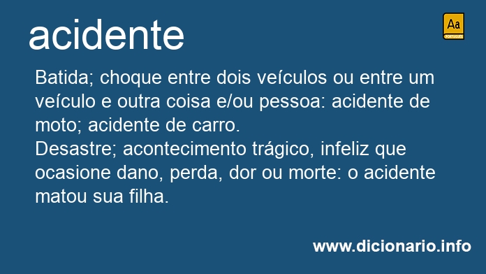 Significado de acidente