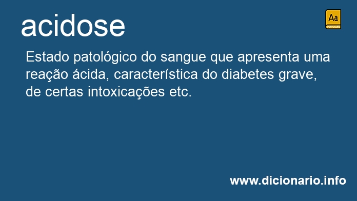 Significado de acidose