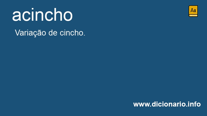 Significado de acincho