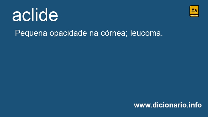 Significado de aclide