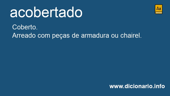 Significado de acobertado