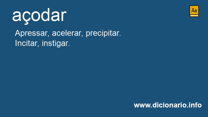 Significado de aodar