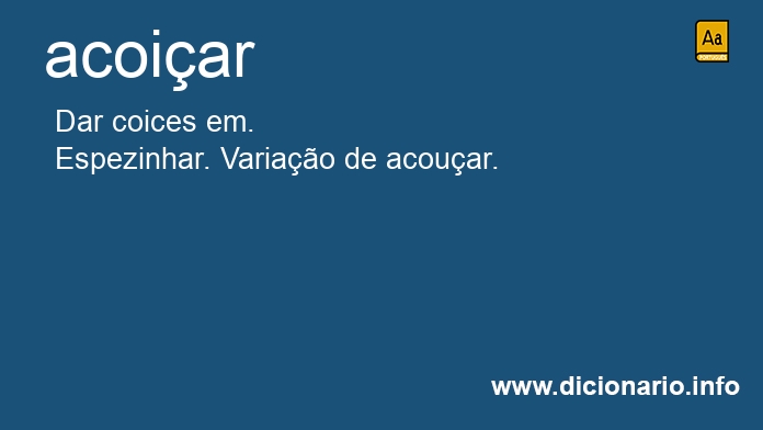 Significado de acoiaram