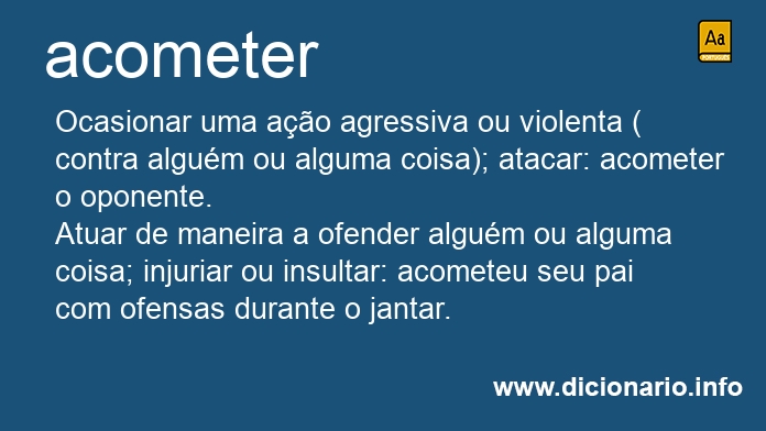 Significado de acometer