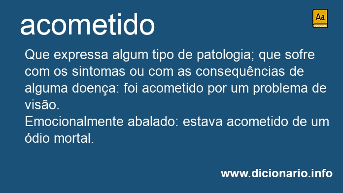 Significado de acometido