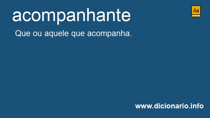 Significado de acompanhante