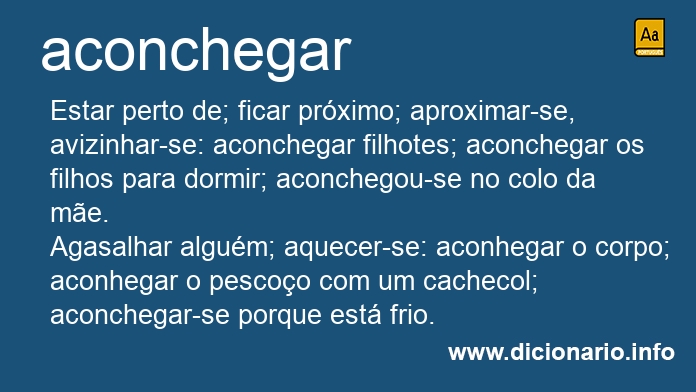 Significado de aconchegai