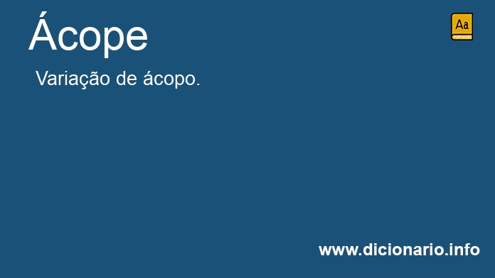 Significado de cope