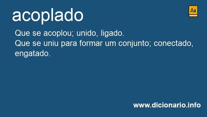 Significado de acoplada