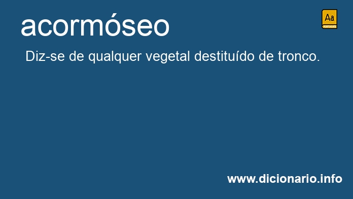 Significado de acormseo