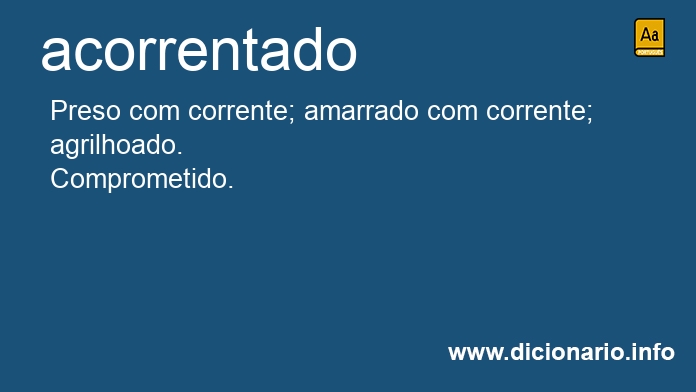 Significado de acorrentada