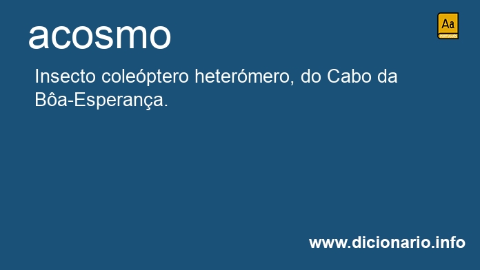 Significado de acosmo