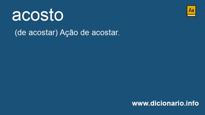 Significado de acosto