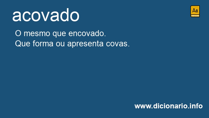 Significado de acovado
