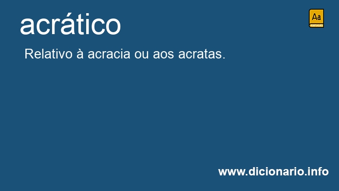 Significado de acrtico