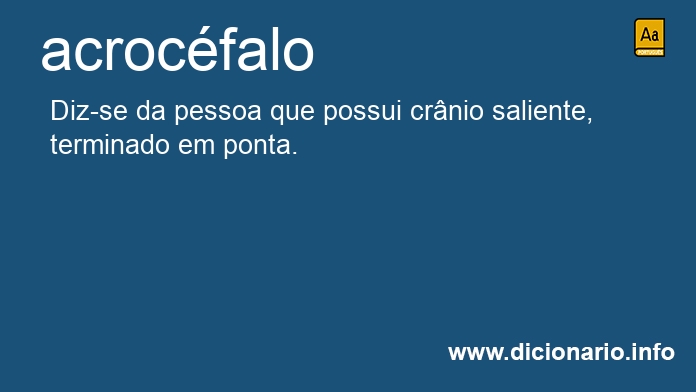 Significado de acrocfalo