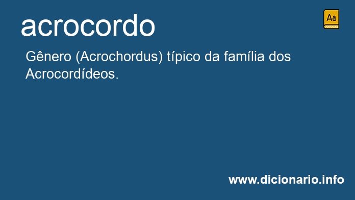 Significado de acrocordo