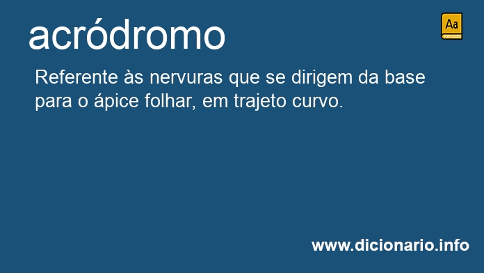 Significado de acrdromo