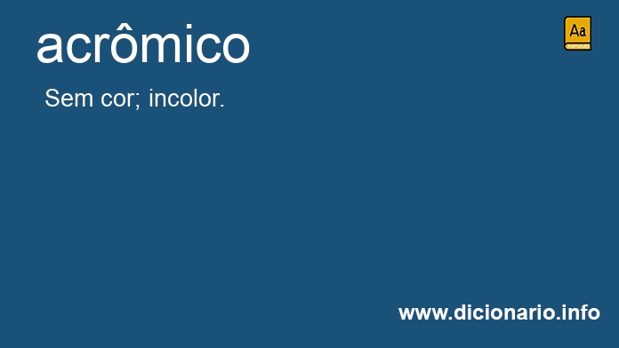 Significado de acrmica