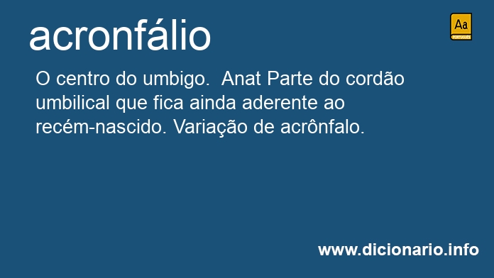 Significado de acronflio