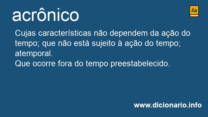 Significado de acrnico