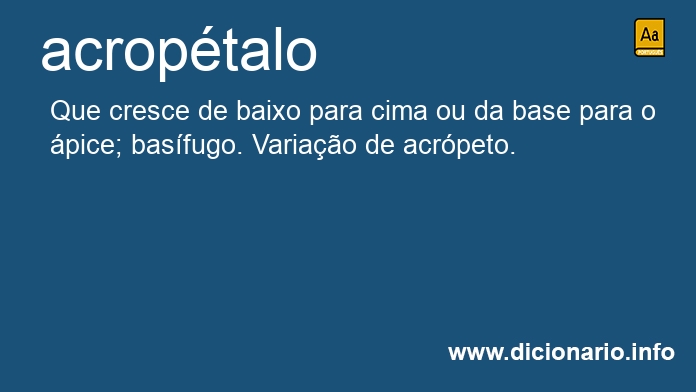 Significado de acroptalo