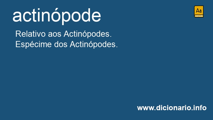 Significado de actinpode