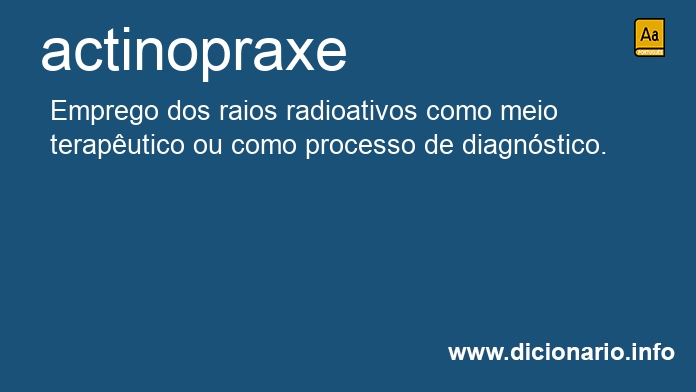 Significado de actinopraxe