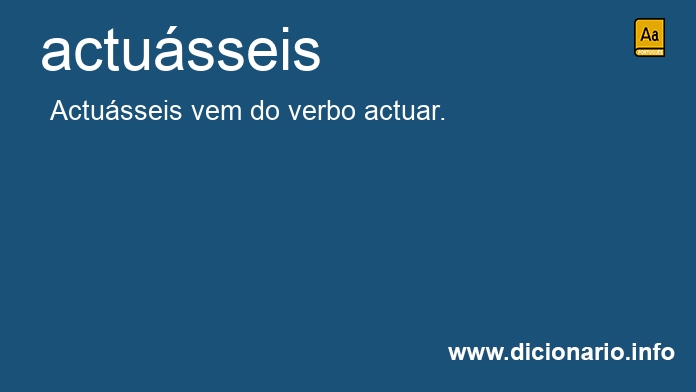 Significado de actusseis