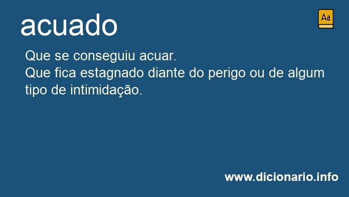 Significado de acuados