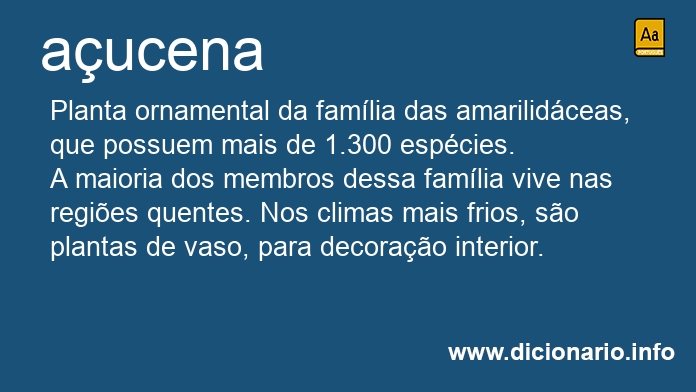 Significado de aucena