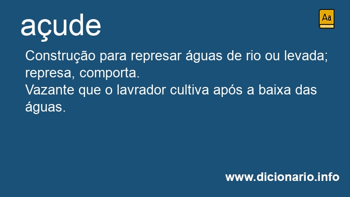 Significado de aude