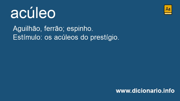 Significado de acleo