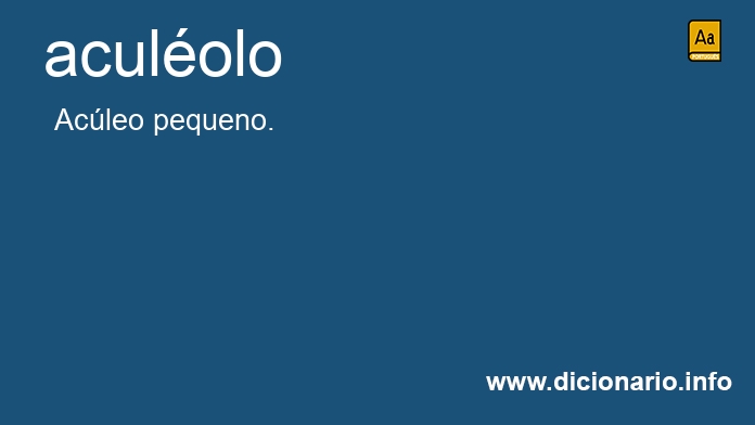 Significado de aculolos