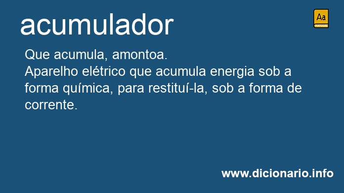 Significado de acumuladores