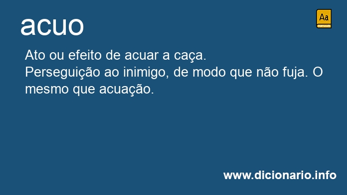 Significado de acuos