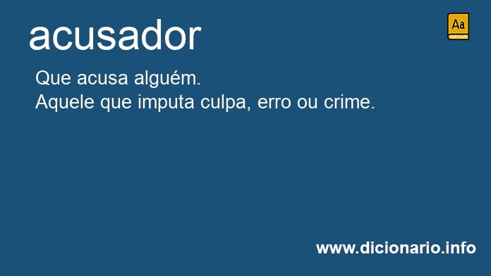 Significado de acusador