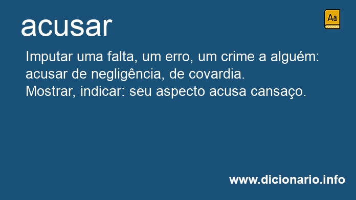 Significado de acusars