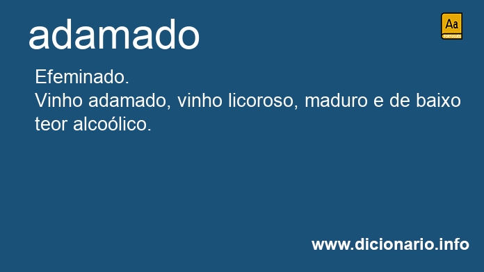 Significado de adamada