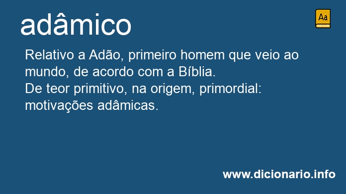 Significado de admico