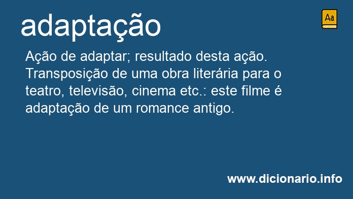 Significado de adaptaes