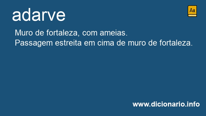 Significado de adarve