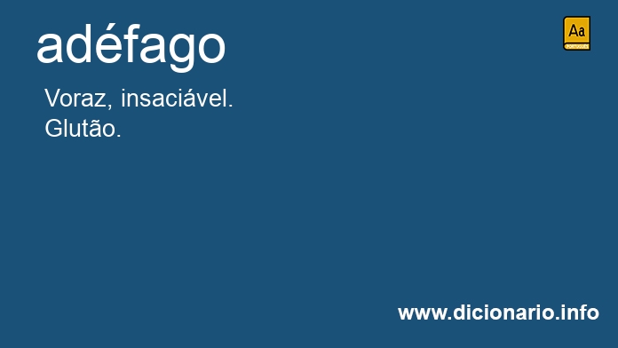 Significado de adfago