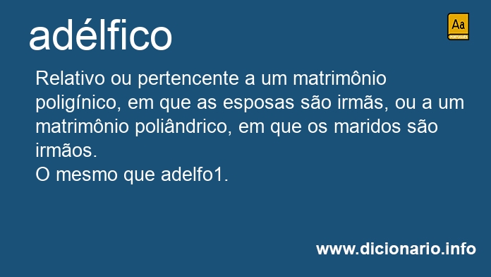 Significado de adlfico