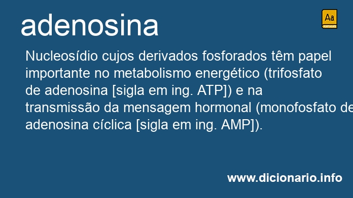 Significado de adenosina