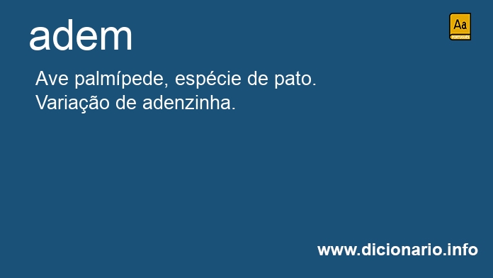 Significado de adens