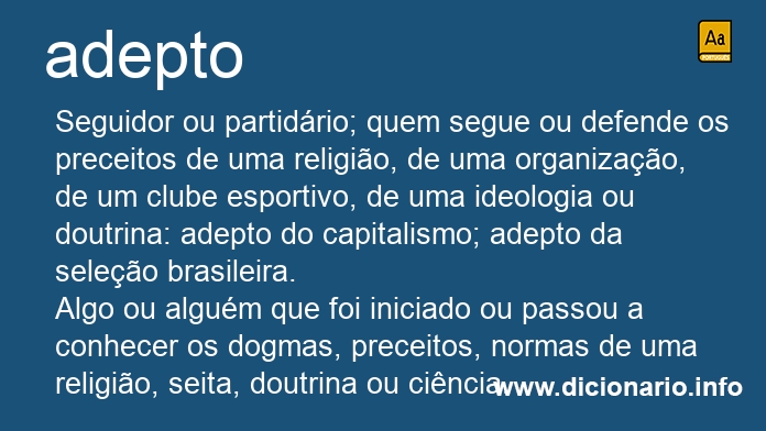 Significado de adepta